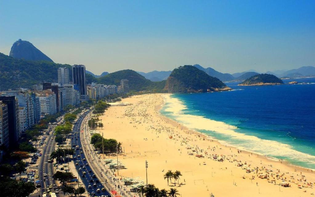 Apartamento Completo Na Praia De Copacabana 02 Quartos Com Vista Lateral Mar Em Andar Alto, Ar, Wifi , Netflix, Pauloangerami Rmvc18 Rio de Janeiro Exterior photo