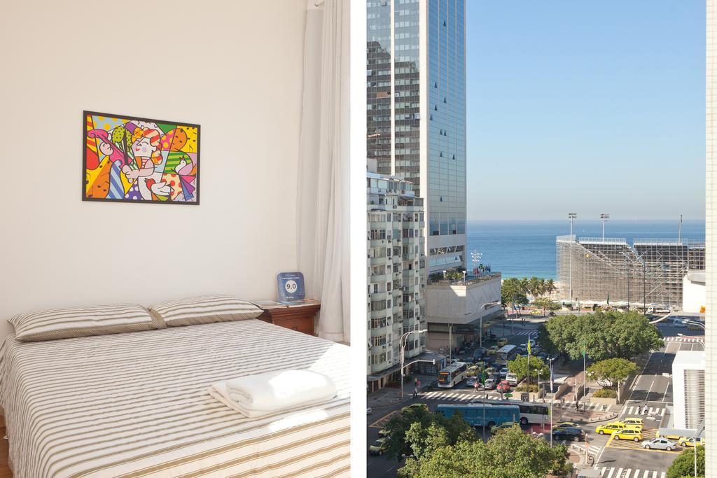 Apartamento Completo Na Praia De Copacabana 02 Quartos Com Vista Lateral Mar Em Andar Alto, Ar, Wifi , Netflix, Pauloangerami Rmvc18 Rio de Janeiro Exterior photo